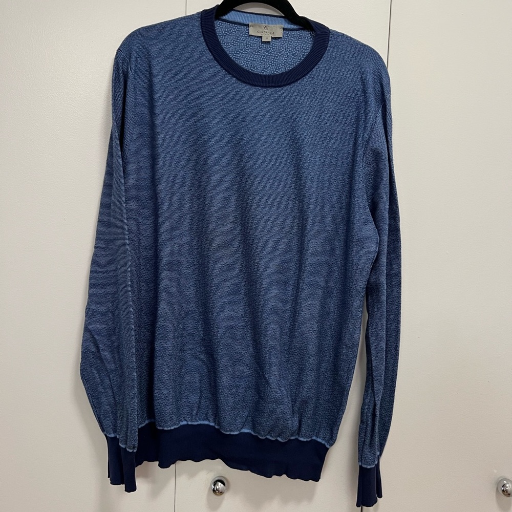 Canali mens Italian crew neck sweater